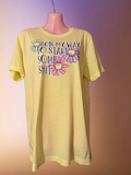 ON MY WAY TO START SOME SH*T – BUTTER YELLOW GRAPHIC TEE