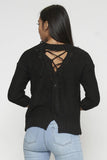 THE BLACK LACE-UP - B ANN'S BOUTIQUE, LLC