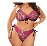 THE BOLD CURVES PLUS SIZE UP BIKINI WITH TIE-UP SIDES - B ANN'S BOUTIQUE, LLC