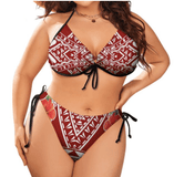 THE BOLD CURVES PLUS SIZE UP BIKINI WITH TIE-UP SIDES - B ANN'S BOUTIQUE, LLC