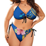 THE BOLD CURVES PLUS SIZE UP BIKINI WITH TIE-UP SIDES - B ANN'S BOUTIQUE, LLC