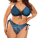 THE BOLD CURVES PLUS SIZE UP BIKINI WITH TIE-UP SIDES - B ANN'S BOUTIQUE, LLC