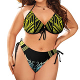 THE BOLD CURVES PLUS SIZE UP BIKINI WITH TIE-UP SIDES - B ANN'S BOUTIQUE, LLC