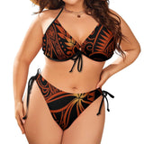 THE BOLD CURVES PLUS SIZE UP BIKINI WITH TIE-UP SIDES - B ANN'S BOUTIQUE, LLC