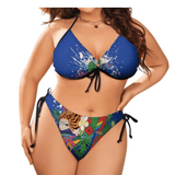 THE BOLD CURVES PLUS SIZE UP BIKINI WITH TIE-UP SIDES - B ANN'S BOUTIQUE, LLC