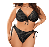 THE BOLD CURVES PLUS SIZE UP BIKINI WITH TIE-UP SIDES - B ANN'S BOUTIQUE, LLC