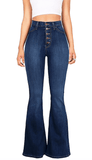 THE BUTTON-UP FLARE JEANS - B ANN'S BOUTIQUE