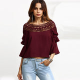 THE CALLIE CUT-OUT BLOUSE - B ANN'S BOUTIQUE