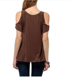 THE COLD SHOULDER TEE - B ANN'S BOUTIQUE, LLC