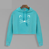 THE CROPPED KITTY HOODIE - B ANN'S BOUTIQUE