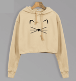 THE CROPPED KITTY HOODIE - B ANN'S BOUTIQUE