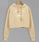 THE CROPPED KITTY HOODIE - B ANN'S BOUTIQUE