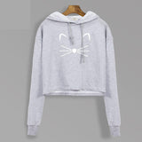 THE CROPPED KITTY HOODIE - B ANN'S BOUTIQUE