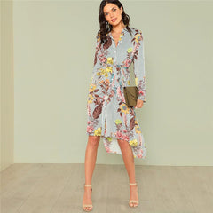 THE PERFECT FLORAL BUTTON-UP DRESS