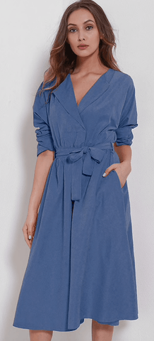 THE SADIE SUEDE WRAP DRESS - B ANN'S BOUTIQUE