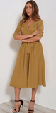 THE SADIE SUEDE WRAP DRESS - B ANN'S BOUTIQUE