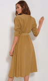THE SADIE SUEDE WRAP DRESS - B ANN'S BOUTIQUE