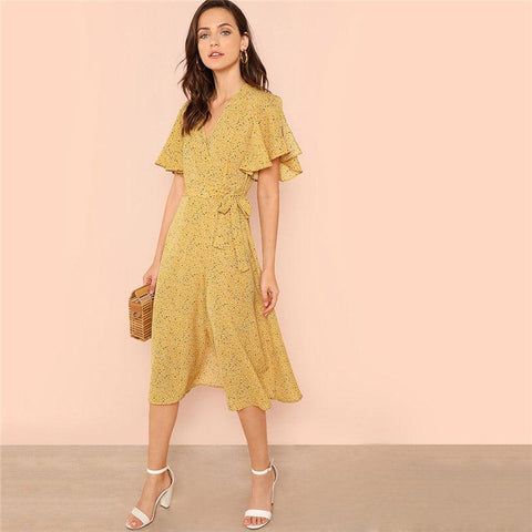 THE SASSY WRAP DRESS - B ANN'S BOUTIQUE