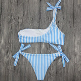 THE SHOULDER STRIPE BIKINI - B ANN'S BOUTIQUE