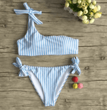 THE SHOULDER STRIPE BIKINI - B ANN'S BOUTIQUE