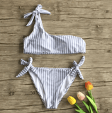 THE SHOULDER STRIPE BIKINI - B ANN'S BOUTIQUE