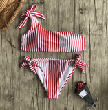 THE SHOULDER STRIPE BIKINI - B ANN'S BOUTIQUE