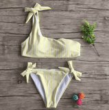 THE SHOULDER STRIPE BIKINI - B ANN'S BOUTIQUE