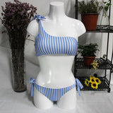 THE SHOULDER STRIPE BIKINI - B ANN'S BOUTIQUE