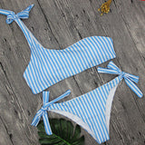 THE SHOULDER STRIPE BIKINI - B ANN'S BOUTIQUE