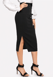 THE SIDE OFFICE SKIRT - B ANN'S BOUTIQUE