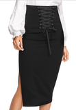 THE SIDE OFFICE SKIRT - B ANN'S BOUTIQUE