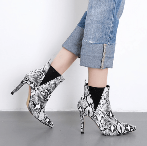 THE SNAKE SENSATION ANKLE BOOTIE - B ANN'S BOUTIQUE