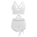 THE SULTRY LACE-UP: PLUS SIZE HIGH WASIT BIKINI WITH TANK STYLE TOP - B ANN'S BOUTIQUE, LLC