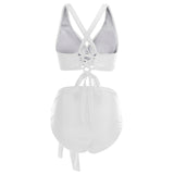 THE SULTRY LACE-UP: PLUS SIZE HIGH WASIT BIKINI WITH TANK STYLE TOP - B ANN'S BOUTIQUE, LLC