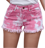 TIE DYE DENIM SHORTS - B ANN'S BOUTIQUE, LLC