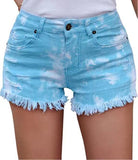 TIE DYE DENIM SHORTS - B ANN'S BOUTIQUE, LLC