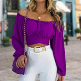 TIMELESS ELEGANCE: SHEER LANTERN SLEEVE V-NECK BLOUSE - B ANN'S BOUTIQUE, LLC