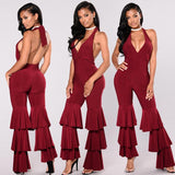 TRIPLE RUFFLE JUMPSUIT - B ANN'S BOUTIQUE, LLC