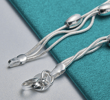 TRIPLE STRAND SILVER CHAIN BRACELET - B ANN'S BOUTIQUE, LLC