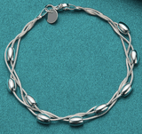 TRIPLE STRAND SILVER CHAIN BRACELET - B ANN'S BOUTIQUE, LLC