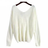 2-WAY KNITTED SWEATER -- V-NECK AND TWISTED BACK OR FRONT - B ANN'S BOUTIQUE