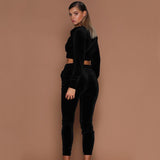 VELMA VELVET JOGGER SET - B ANN'S BOUTIQUE