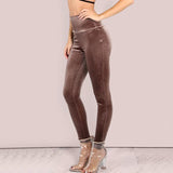 VELVET HIGH WAIST LEGGINGS - B ANN'S BOUTIQUE, LLC