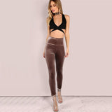 VELVET HIGH WAIST LEGGINGS - B ANN'S BOUTIQUE, LLC