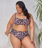 VIBRANT CONFIDENCE PLUS SIZE PUSH-UP BIKINI WITH HIGH WAIST BRIEFS - B ANN'S BOUTIQUE, LLC