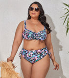 VIBRANT CONFIDENCE PLUS SIZE PUSH-UP BIKINI WITH HIGH WAIST BRIEFS - B ANN'S BOUTIQUE, LLC