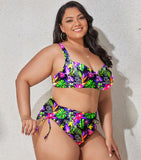 VIBRANT CONFIDENCE PLUS SIZE PUSH-UP BIKINI WITH HIGH WAIST BRIEFS - B ANN'S BOUTIQUE, LLC