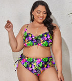 VIBRANT CONFIDENCE PLUS SIZE PUSH-UP BIKINI WITH HIGH WAIST BRIEFS - B ANN'S BOUTIQUE, LLC