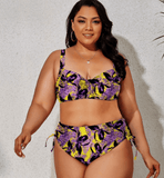 VIBRANT CONFIDENCE PLUS SIZE PUSH-UP BIKINI WITH HIGH WAIST BRIEFS - B ANN'S BOUTIQUE, LLC