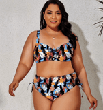 VIBRANT CONFIDENCE PLUS SIZE PUSH-UP BIKINI WITH HIGH WAIST BRIEFS - B ANN'S BOUTIQUE, LLC